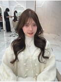 グレージュ×レイヤーカット