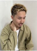 メンズショート/センターパート/パーマ／ニュアンスパーマ