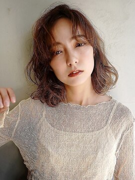 オーバーヘアー 池袋店(over hair) 【over hair】 アンティークベージュ×パーマ