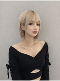 パツっと顎ラインボブ