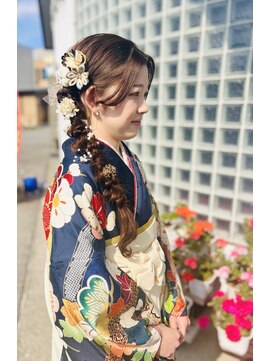 トータルヘアサロンカマダ サイド編みおろし