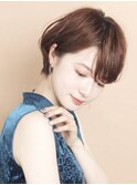 ひし形ショートボブ/ショートヘア/30代/40代/50代/表参道