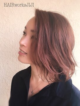 ヘアーワークス ジジ(HAIR works JIJI) 春色！！ノーブルカラー　カシスピンク