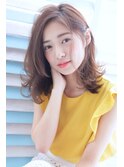 【DISHEL】大人カワイイ耳掛けゆるふわ バイオレットアッシュ