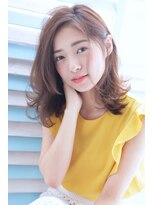 オウル(Owll)&nbsp;【DISHEL】大人カワイイ耳掛けゆるふわ バイオレットアッシュ