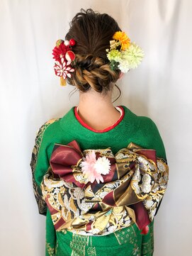 ラシックヘア 土山店(LASSIC HAIR) インナーカラー映え☆アップstyle〈和装〉