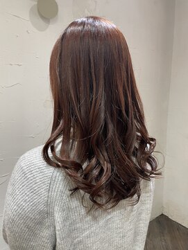 バトヘアー 渋谷本店(bat hair) チェリーレッドカラー