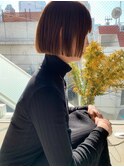 nude仲井【ミニボブ】【ブリーチなし】【ブラウンベージュ】
