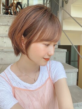 ロンド ストラーダ 心斎橋(Lond strada) ショート×ハイライト白髪ぼかし×マチルダボブ[心斎橋]