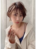 『estrela』小顔耳掛けショート　シースルーバング