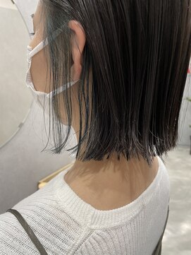 リュンヌ(Lune) インナーカラー×ブルーグレージュ