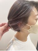 フェイスフレーミング/ラベンダー/ショートボブ