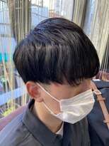 クオリス 上板橋店(QUALIS) ツーブロ韓国風マッシュスタイル【おもためモテ髪マッシュ】