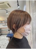 REAL SALON WORK～大人可愛い20代30代くびれ丸みショートボブ