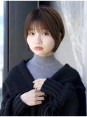 前髪あり小顔ショートボブ20代30代40代【AIN.表参道】川原大地