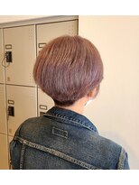 カロンシェリー(CARON cherie)&nbsp;ダブルカラー　ショート　ミルクティーピンク　ベージュ