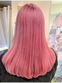 韓国アイドル風ハイトーンピンクグラデーション S0608