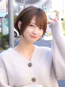 ミラリー トウキョウ(Mirareee Tokyo) 20代30代40代◎小顔ショートボブショコラアッシュふんわりカール