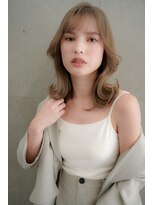 ラウンジ(Lounge) 【Lounge】ハイトーン、外ハネスタイル