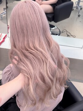 ペレ 栄店(PELE) 斜めバング/グレージュカラー/デザインカラー/栄/名駅