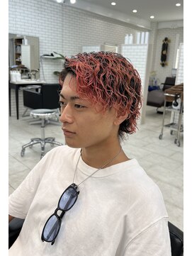 ユイマァルスロウ(YUIMARL SLOW) ブリーチ×波巻きパーマ