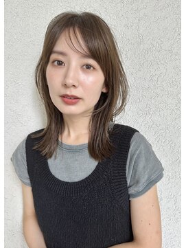 ガーデン オオタカノモリ(garden otakanomori) 小顔前髪×ベージュカラー×くびれミディ×レイヤーカットa