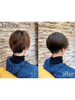 【船橋駅南口徒歩3分】乾かすだけで決まる！理容師オーナーが手掛ける”美フォルムショート＆ボブ”