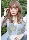 ★ミルクティーベージュダブルカラーグレージュレイヤーブリーチ