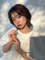 ジュノ イオン鹿児島店(Juno)&nbsp;モカブラウン×レイヤーボブ