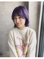 ムード カナザワ(mood kanazawa) 20代/30代/ブリーチカラー/パープルカラー