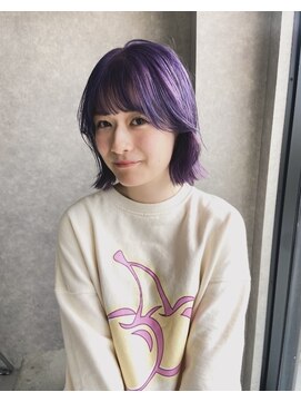 ムード カナザワ(mood kanazawa) 20代/30代/ブリーチカラー/パープルカラー
