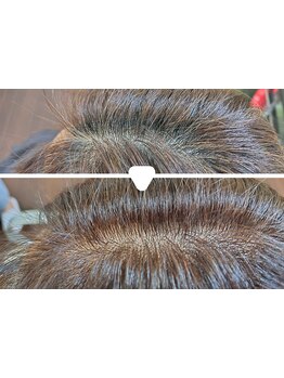 【大人女性のお悩みを解決】白髪を生かした明るいカラーで透明感のある髪色に。明るい白髪染めが大人気♪