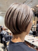 ソワネ 表参道(soigne)&nbsp;表参道白髪ぼかしハイライトミディアムボブショートボブ40代50代