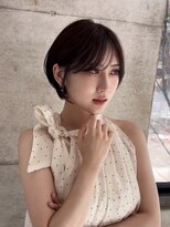 リノ 吉祥寺(Lino kichijoji) 大人かわいいショートボブ/耳掛けショートレイヤー/透明感カラー