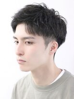ハレ ヘアサロン(Hale hair salon)&nbsp;Haleブルーブラックニュアンスパーマスパイキーショートバーバー