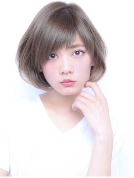 デイズ(days) 大人ボブ大人ショートボブ/アッシュカラー前髪あり前下がりボブ