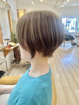 モリオ フロム ロンドン 成増店 【morio成増 セリザワ】ショートボブ アンブレラカラー