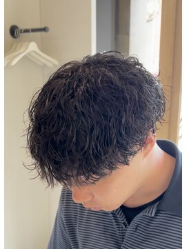 メンズギフト(men's GIFT) 刈り上げツーブロック波巻きパーマメンズマッシュ