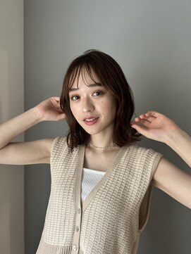 ガーランド (Garland) ☆ミディアムヘア/顔まわりカット/オージュアカラー