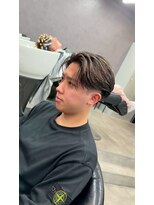 リッチブランドアンドコー 守口店(Rich Brand&Co)&nbsp;センターパートニュアンスパーマ韓国カルマパーマコンマヘア