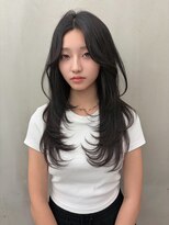 ロンドルーチェ 心斎橋(Lond luce)&nbsp;ダークパープル×ナチュラルショート［髪質改善/縮毛矯正］