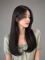アース コアフュールボーテ 佐久平店(EARTH coiffure beaute)&nbsp;ナチュラルベージュ_韓国ヘア_顔周りレイヤー_ヨシンモリ