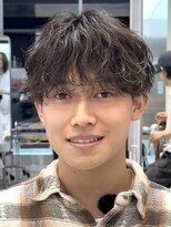 フィフス 大分(fifth)&nbsp;大分シャドウパーマメンズカットラウンドマッシュツーブロック