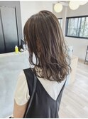 30代40代ウルフレイヤーデジタルパーマ×白髪ぼかしハイライト