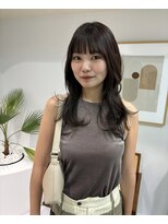 クラン調布北口店(CLAN)&nbsp;前髪ありのダークブラウンレイヤー｜調布
