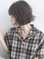 ルティア(Lutia) グレーアッシュ 切りっぱなしボブ 厚めバング!