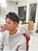 ツーブロックハイトーングレー!!