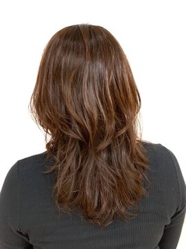 クオリス 上福岡店(QUALIS) ウルフ/レイヤーカット/くびれヘア/無造作パーマ/ココアベージュ