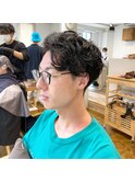 【Chill】外国人風サイドグラデーションスリークショート渋谷◎