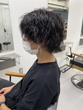 マール 矢場町(MARL) ツイストスパイラルパーマ×ミディアムウルフ